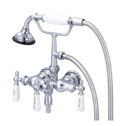 Mason Hill Collection Clawfoot Tub Wall Mount Downspout Faucet With Handshower