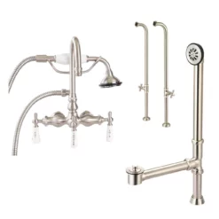 Mason Hill Collection Freestanding Clawfoot Tub Faucet With Handshower