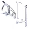Mason Hill Collection Clawfoot Tub Wall Mount Contemporary Gooseneck Tub Faucet With Handshower Complete Set 1 Mason Hill Collection Clawfoot Tub Wall Mount Contemporary Gooseneck Tub Faucet With Handshower Complete Set -VINTAGE TUB Store rmhset3ml s