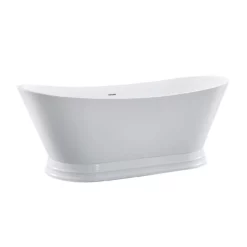 Viola 69 Inch Acrylic Double Slipper Freestanding Tub