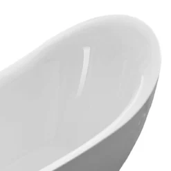 Jamison 71 Inch Acrylic Slipper Freestanding Tub - No Faucet Drillings -VINTAGE TUB Store rmj13 3 4