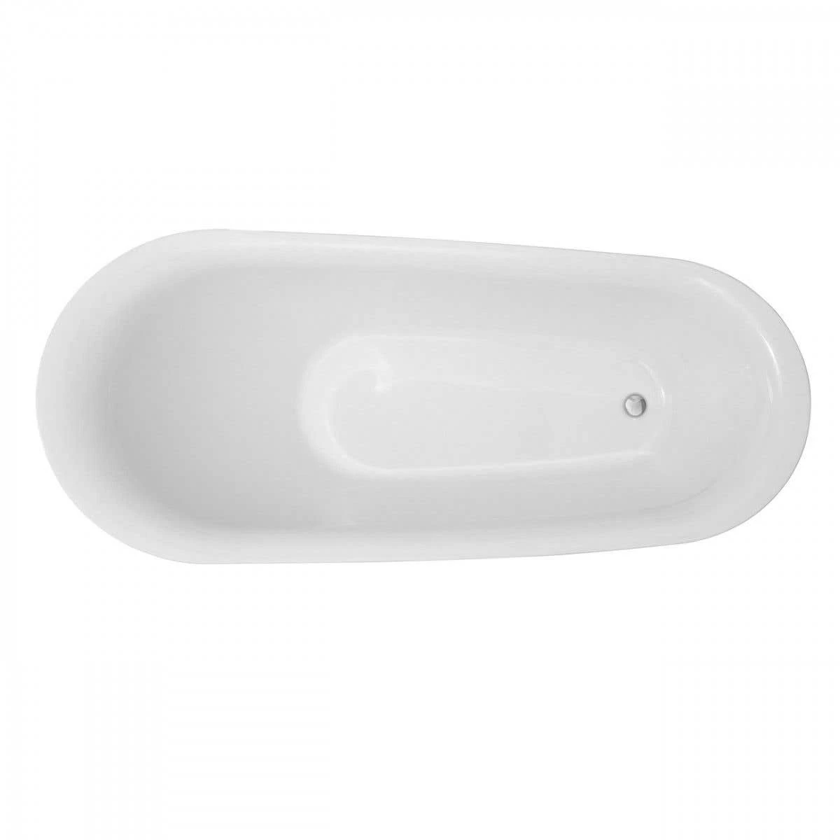 Morgan 67 Inch Acrylic Contemporary Wave Double Ended Tub - No Faucet Drillings 7 Morgan 67 Inch Acrylic Contemporary Wave Double Ended Tub - No Faucet Drillings - Image 5