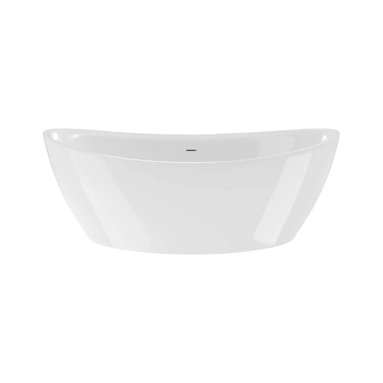 Gloria 71 Inch Acrylic Double Slipper Freestanding Tub - No Faucet Drillings 5 Gloria 71 Inch Acrylic Double Slipper Freestanding Tub - No Faucet Drillings - Image 3