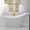 Duchess 67 Inch Acrylic Slipper Freestanding Tub - No Faucet Drillings -VINTAGE TUB Store rmj42 bb life front