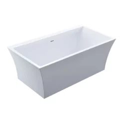 Karson 60 Inch Acrylic Double Ended Freestanding Tub -VINTAGE TUB Store rmj8 angle