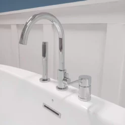 Wyatt Acrylic Double Ended Freestanding Tub - No Faucet Drillings -VINTAGE TUB Store rmjdf cp