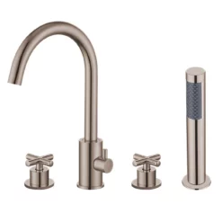 Una Acrylic Double Ended Freestanding Tub Package 20 Una Acrylic Double Ended Freestanding Tub Package -VINTAGE TUB Store rmjs28 bn white 1