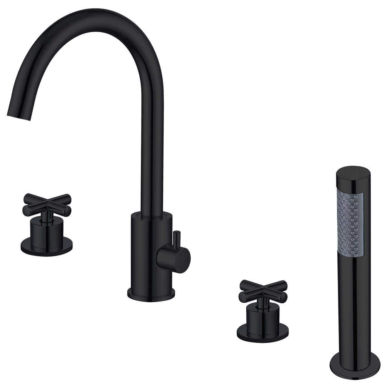 Contemporary Roman Tub Faucet With Handshower 4 Contemporary Roman Tub Faucet With Handshower - Image 2