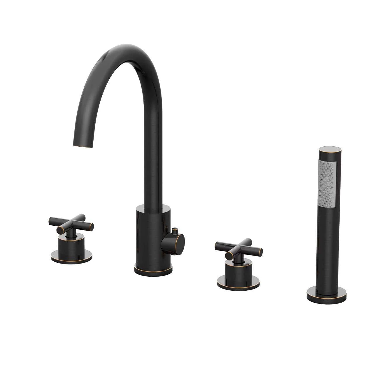 Contemporary Roman Tub Faucet With Handshower 7 Contemporary Roman Tub Faucet With Handshower - Image 5