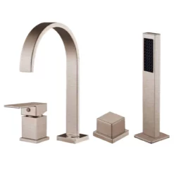 Luna Acrylic Double Ended Freestanding Tub Package -VINTAGE TUB Store rmjs32 bn white