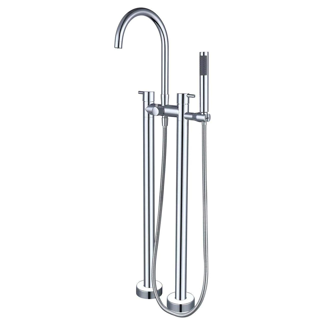 Contemporary Double Post Freestanding Tub Faucet 7 Contemporary Double Post Freestanding Tub Faucet - Image 5