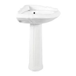 Alzata 26 Inch Corner Pedestal Sink -VINTAGE TUB Store rmm060 angle