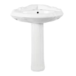 Alzata 26 Inch Corner Pedestal Sink -VINTAGE TUB Store rmm060 front