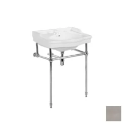 Console Bathroom Sink - 8 Inch Faucet Drillings