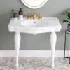 Atwell 34 Inch Console Sink With Porcelain Legs 2 Atwell 34 Inch Console Sink With Porcelain Legs -VINTAGE TUB Store rmm915 l s life