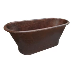 Stephon Copper Double Ended Bathtub -VINTAGE TUB Store rmmx72de ac angle