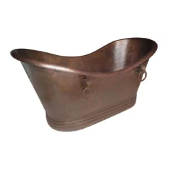 Colliers Copper Double Slipper Bathtub With Rings 7 Colliers Copper Double Slipper Bathtub With Rings -VINTAGE TUB Store rmmx72ds ac ring angle