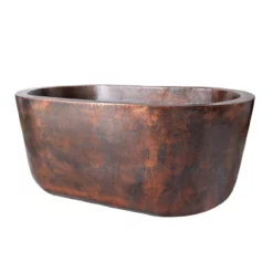 Moroccan Copper Double Ended Freestanding Tub 10 Moroccan Copper Double Ended Freestanding Tub -VINTAGE TUB Store rmmx833 64 ac whi side