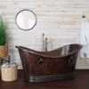 Colliers Copper Double Slipper Bathtub With Rings -VINTAGE TUB Store rmmxds ac ring life