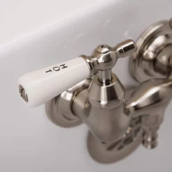 Clawfoot Tub Wall Mount Faucet - Porcelain Lever Handles 13 Clawfoot Tub Wall Mount Faucet - Porcelain Lever Handles -VINTAGE TUB Store rmn030l detail 3 1