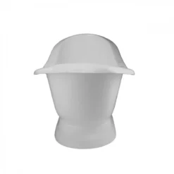 Mimi Cast Iron Double Slipper Pedestal Tub - Rim Faucet Drillings -VINTAGE TUB Store rmped rim side