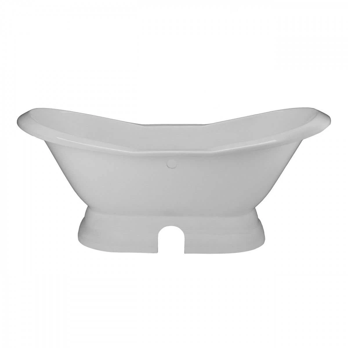 Mimi Cast Iron Double Slipper Pedestal Tub - No Faucet Drillings 6 Mimi Cast Iron Double Slipper Pedestal Tub - No Faucet Drillings - Image 4