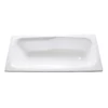 Greco 71 Inch Cast Iron Drop-In Tub - No Faucet Drillings - Unfinished Exterior -VINTAGE TUB Store rms710r8