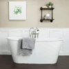 Manchester 67 Inch Cast Iron Double Ended Skirted Tub - No Faucet Drillings - White -VINTAGE TUB Store rmsc1002 ms 3