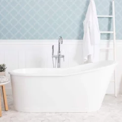 Exley 67 Inch Cast Iron Skirted Slipper Tub