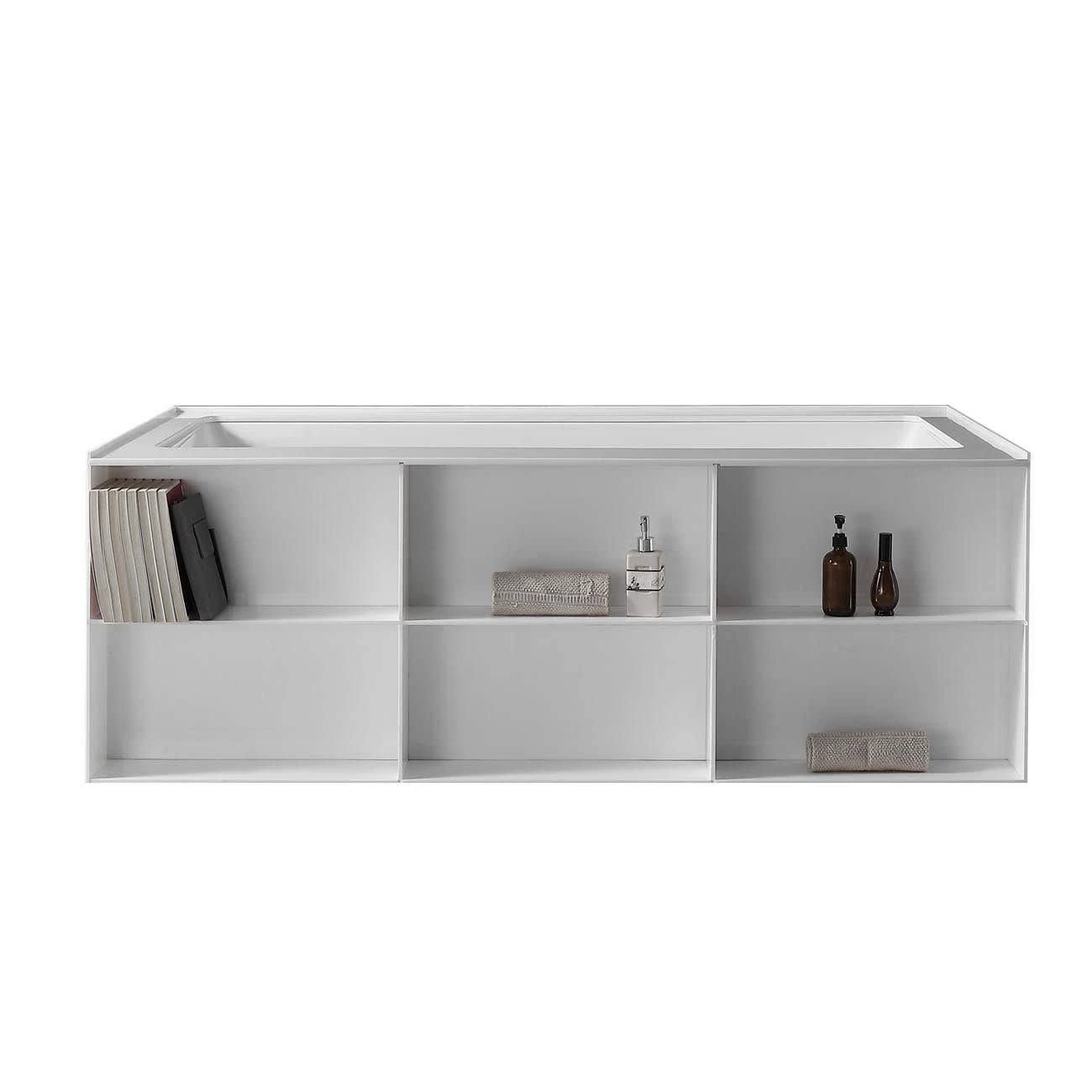 Lieke Shelved Acrylic Freestanding Bathtub 7 Lieke Shelved Acrylic Freestanding Bathtub - Image 5