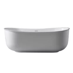 Mees 67 Inch Acrylic Double Ended Freestanding Tub -VINTAGE TUB Store rmtw07 front