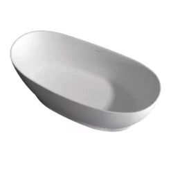 Olivia 71 Inch Resin Double Slipper Matte Tub -VINTAGE TUB Store rmtw38 top angle