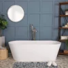 Lyla 65 Inch Resin Double Ended Matte Tub 1 Lyla 65 Inch Resin Double Ended Matte Tub -VINTAGE TUB Store rmtw61 life