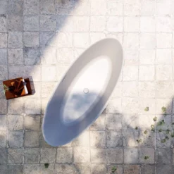 Milo 70 Inch Acrylic Double Ended Freestanding Tub -VINTAGE TUB Store rmtw7808 top