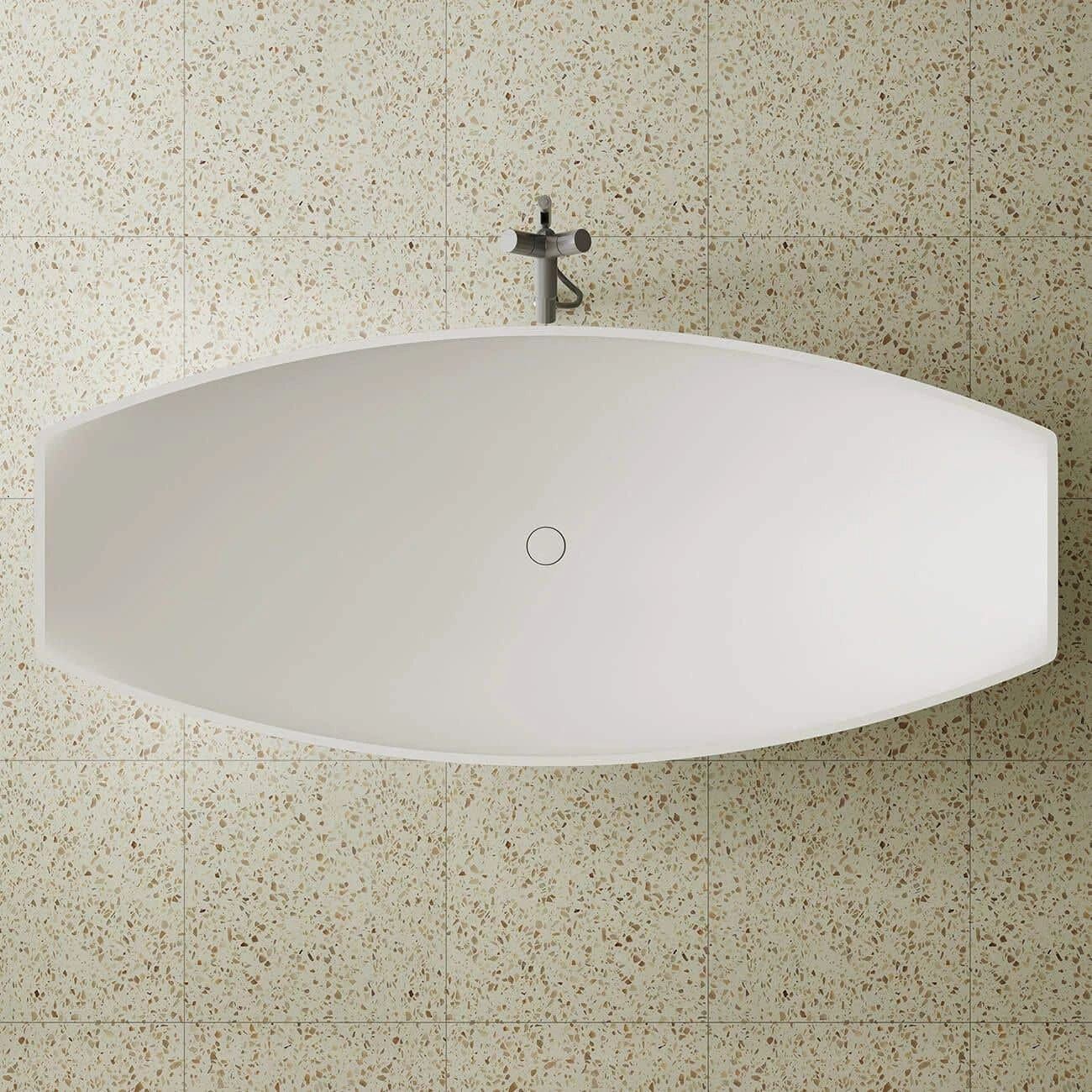 Emerson 70 Inch Resin Hammock Freestanding Tub 5 Emerson 70 Inch Resin Hammock Freestanding Tub - Image 3