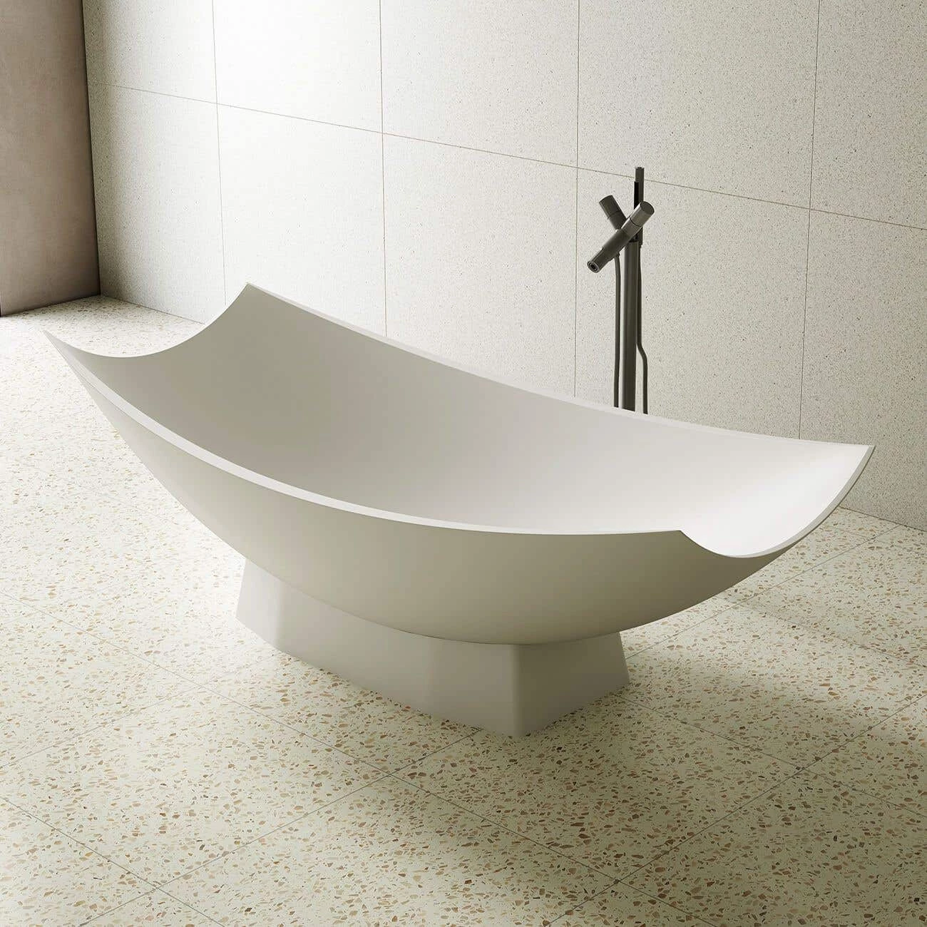 Everdeen 70 Inch Resin Hammock Freestanding Tub 4 Everdeen 70 Inch Resin Hammock Freestanding Tub - Image 2