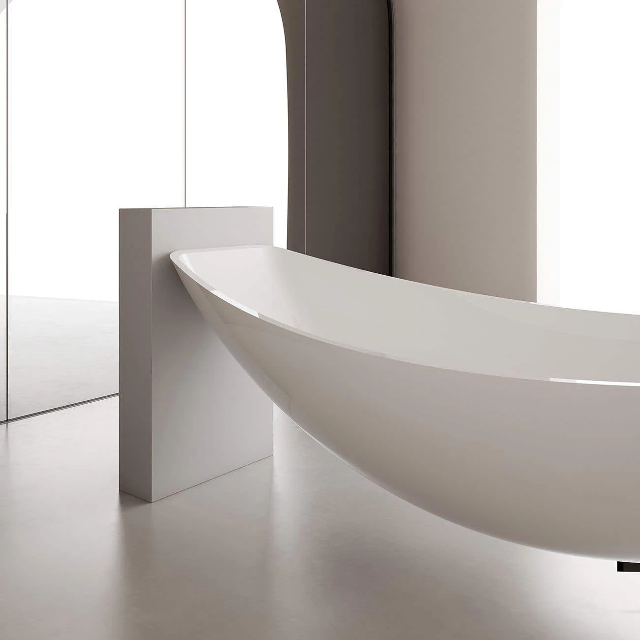 Vina 79 Inch Acrylic Floating Hammock Tub 4 Vina 79 Inch Acrylic Floating Hammock Tub - Image 2