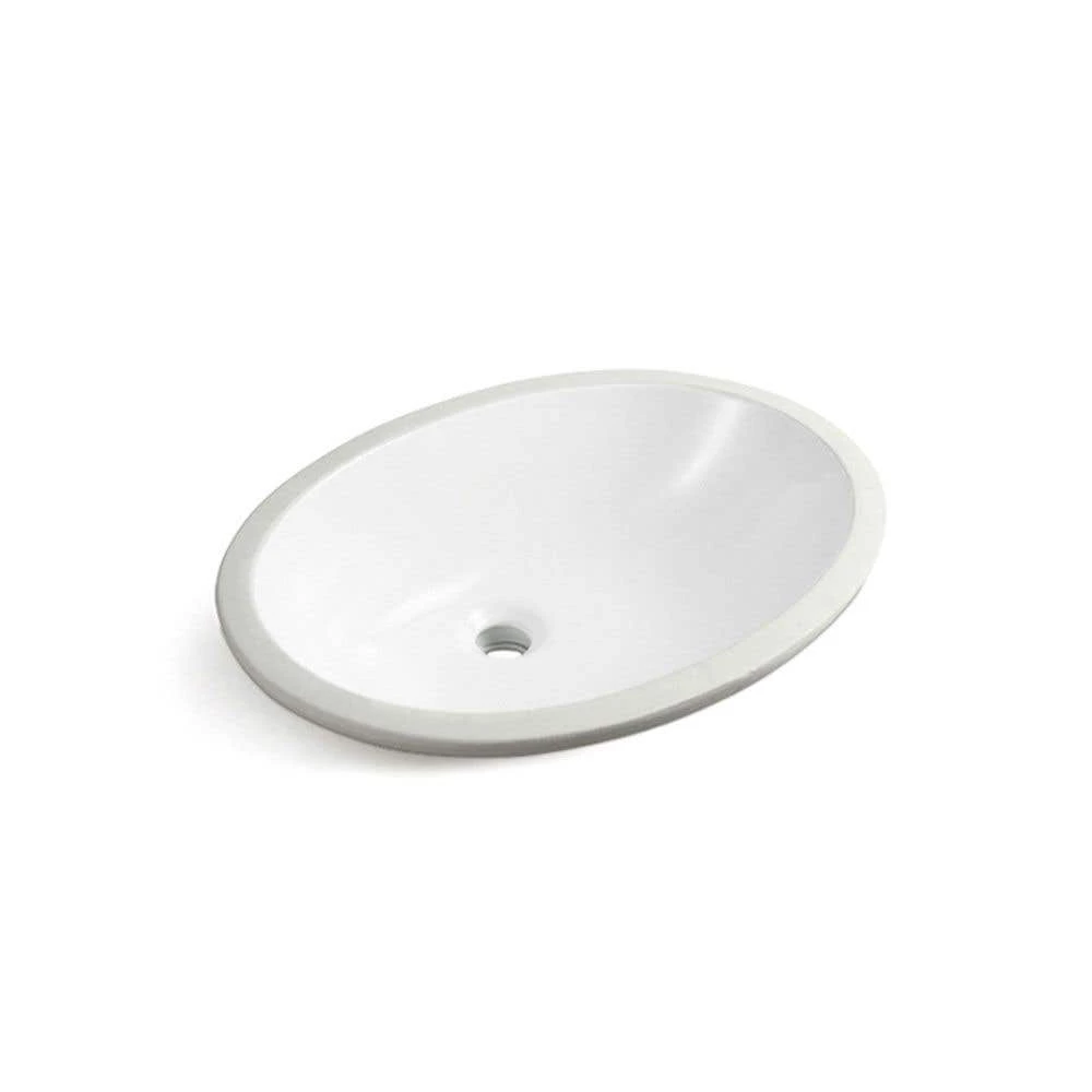 Fran Undermount Bathroom Sink Basin - White 3 Fran Undermount Bathroom Sink Basin - White