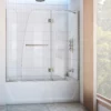 DreamLine Aqua 56-60 Inch W X 58 Inch H Frameless Hinged Tub Door With Extender Panel 1 DreamLine Aqua 56-60 Inch W X 58 Inch H Frameless Hinged Tub Door With Extender Panel -VINTAGE TUB Store shdr 3148586 ex s life