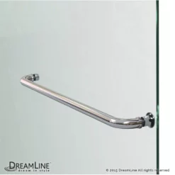 DreamLine Aqua Ultra 48 Inch W X 58 Inch H Frameless Hinged Tub Door With 9 Inch Extender Panel -VINTAGE TUB Store shdr aqua ultra towel bar 01 1