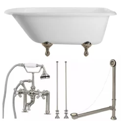 Heritage Cast Iron Classic Clawfoot Tub Package -VINTAGE TUB Store tubset27bnbn 1