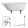 Heritage Cast Iron Classic Clawfoot Tub Package -VINTAGE TUB Store tubset27cpcp 1