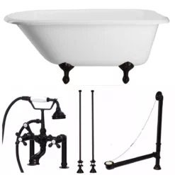 Heritage Cast Iron Classic Clawfoot Tub Package -VINTAGE TUB Store tubset27orb 1