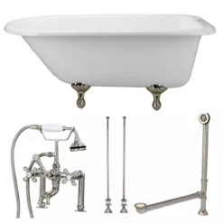 Heritage Cast Iron Classic Clawfoot Tub Package -VINTAGE TUB Store tubset27pnpn 1