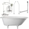 Heritage 60 Inch Cast Iron Classic Clawfoot Tub Package 1 Heritage 60 Inch Cast Iron Classic Clawfoot Tub Package -VINTAGE TUB Store tubset8whcp 1