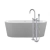 Wyatt 67 Inch Acrylic Double Ended Freestanding Tub Package -VINTAGE TUB Store tubsetj12