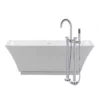 Asher 66 Inch Acrylic Double Ended Freestanding Tub Package 1 Asher 66 Inch Acrylic Double Ended Freestanding Tub Package -VINTAGE TUB Store tubsetj19