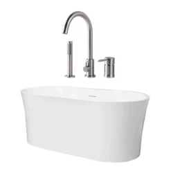 Una Acrylic Double Ended Freestanding Tub Package 17 Una Acrylic Double Ended Freestanding Tub Package -VINTAGE TUB Store una pkg 1