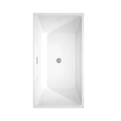 Sara Acrylic Double Ended Freestanding Bathtub - No Faucet Drillings -VINTAGE TUB Store wcbtk151459 t2