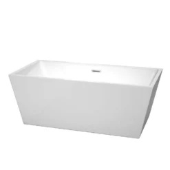 Sara Acrylic Double Ended Freestanding Bathtub - No Faucet Drillings